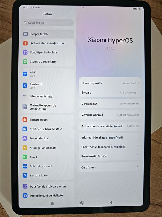 Tableta Xiaomi Pad 6 256/8