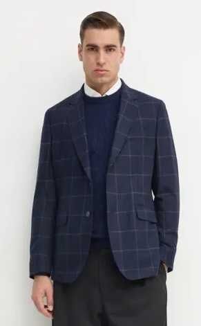 Sacou blazer 40 L slim Massimo Dutti NOU lana Finest Italian navy caro