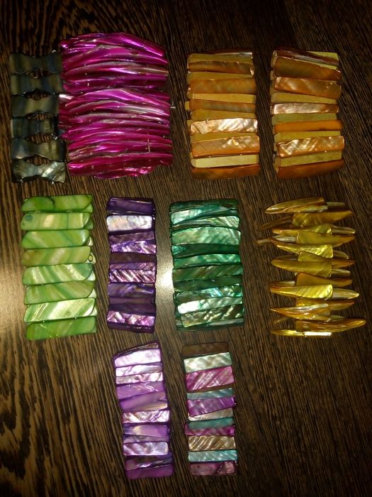 Гривни от чист седеф/полускъпоценни камъни/цени в описанието