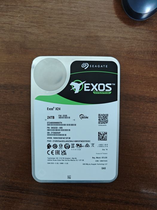 HDD SAS 24TB Seagate Exos 24TB (2 шт.)