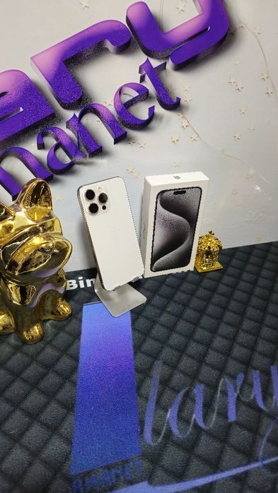 iPhone 15 PRO MAX White 5G 256GB Baterie:84%.Preṭ fix!