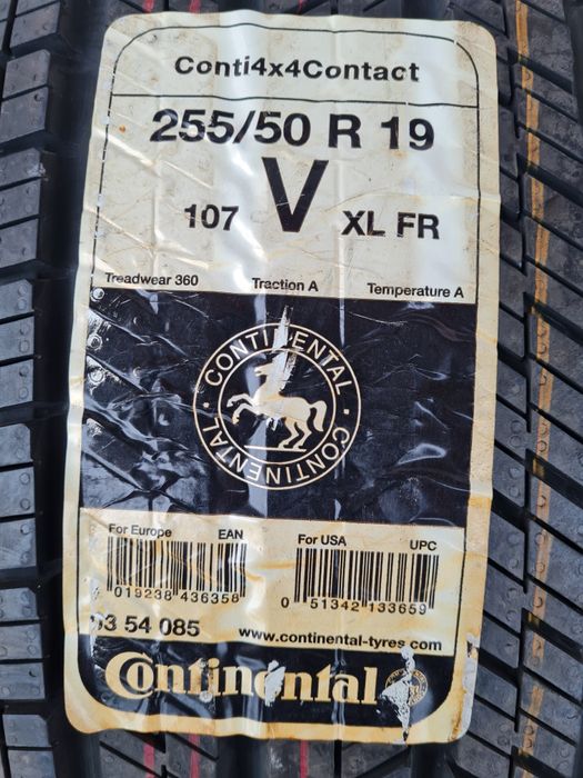 Всесезонни гуми 2 броя CONTINENTAL 4x4Contact 255 50 R19 дот 1118