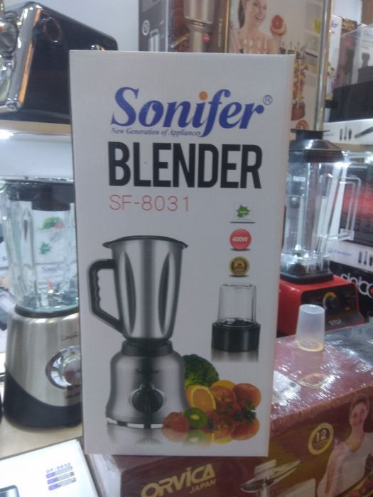 Полностью металлический блендер Sonifer 2в1 кофемолка гарантия есть