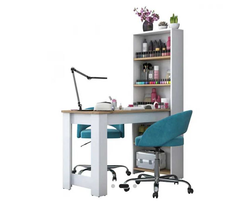 Бюро за маникюр със стелаж