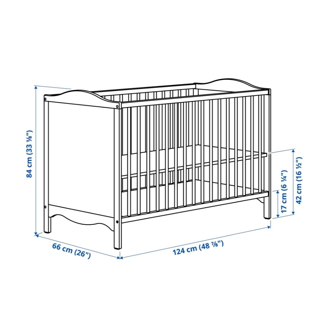Кроватка детская белая IKEA