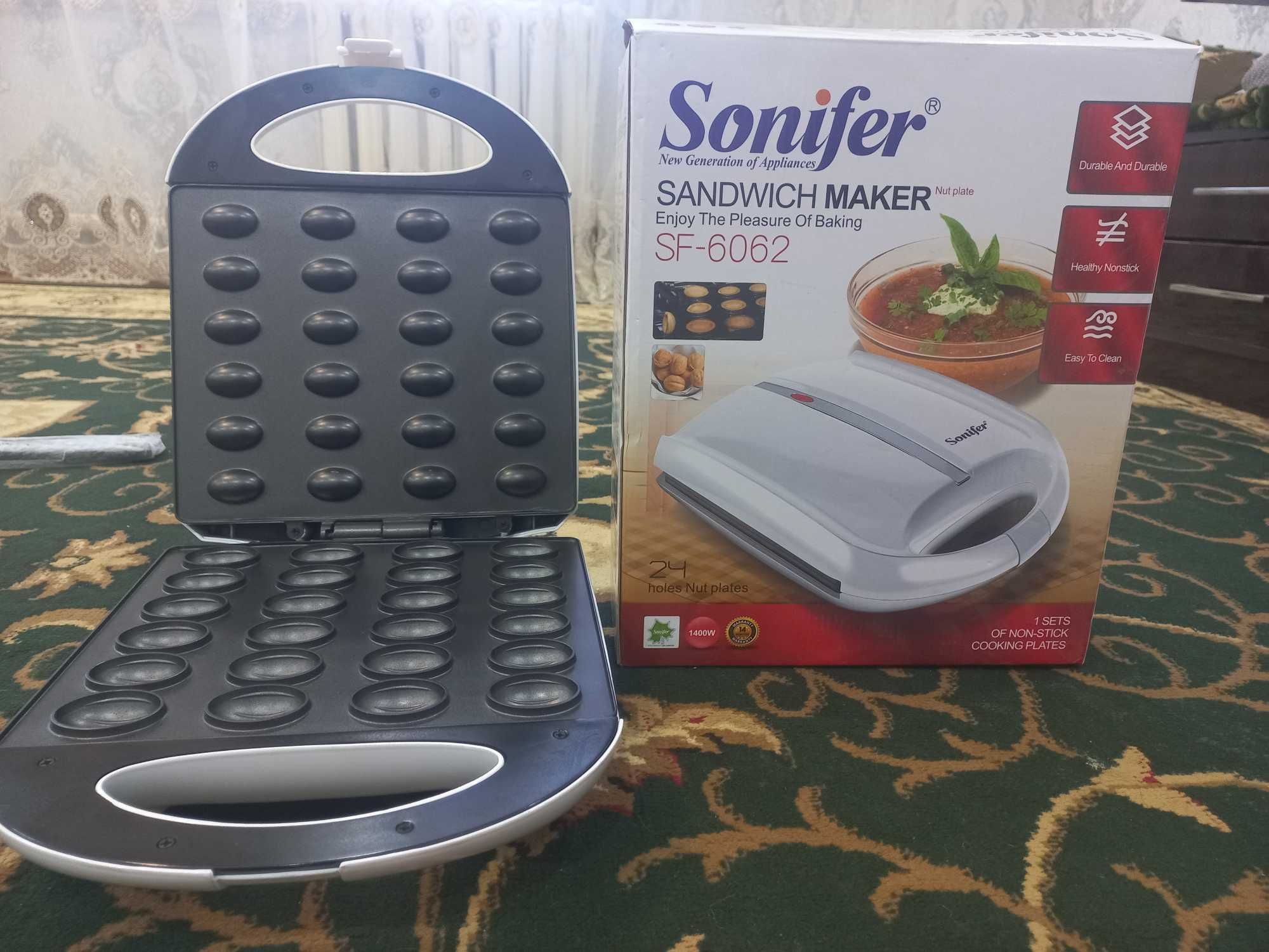 Sonifer sandwich maker/ орешка пиширади/ Oreshka pishiradi