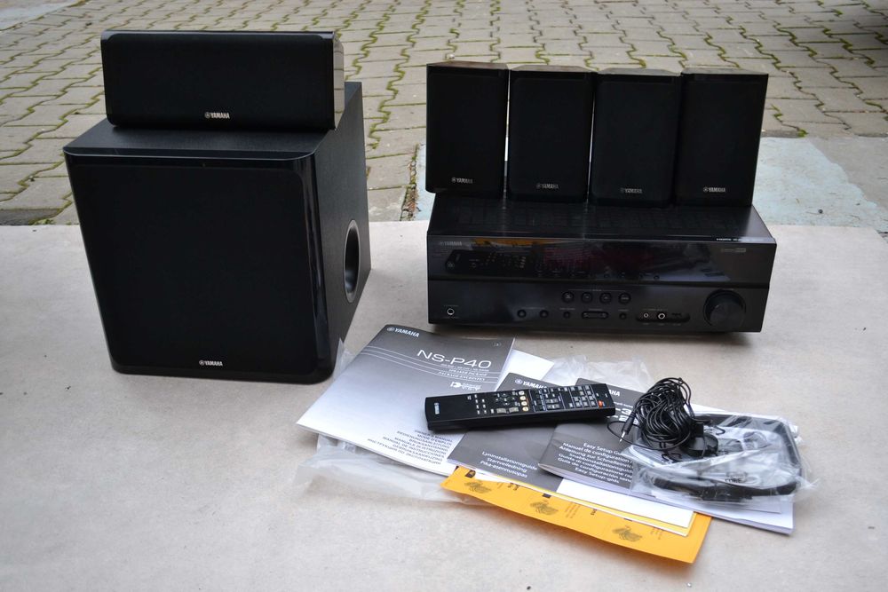 Sistem Yamaha HTR 3066 cu Subwoofer, Telecomanda si 5 boxe