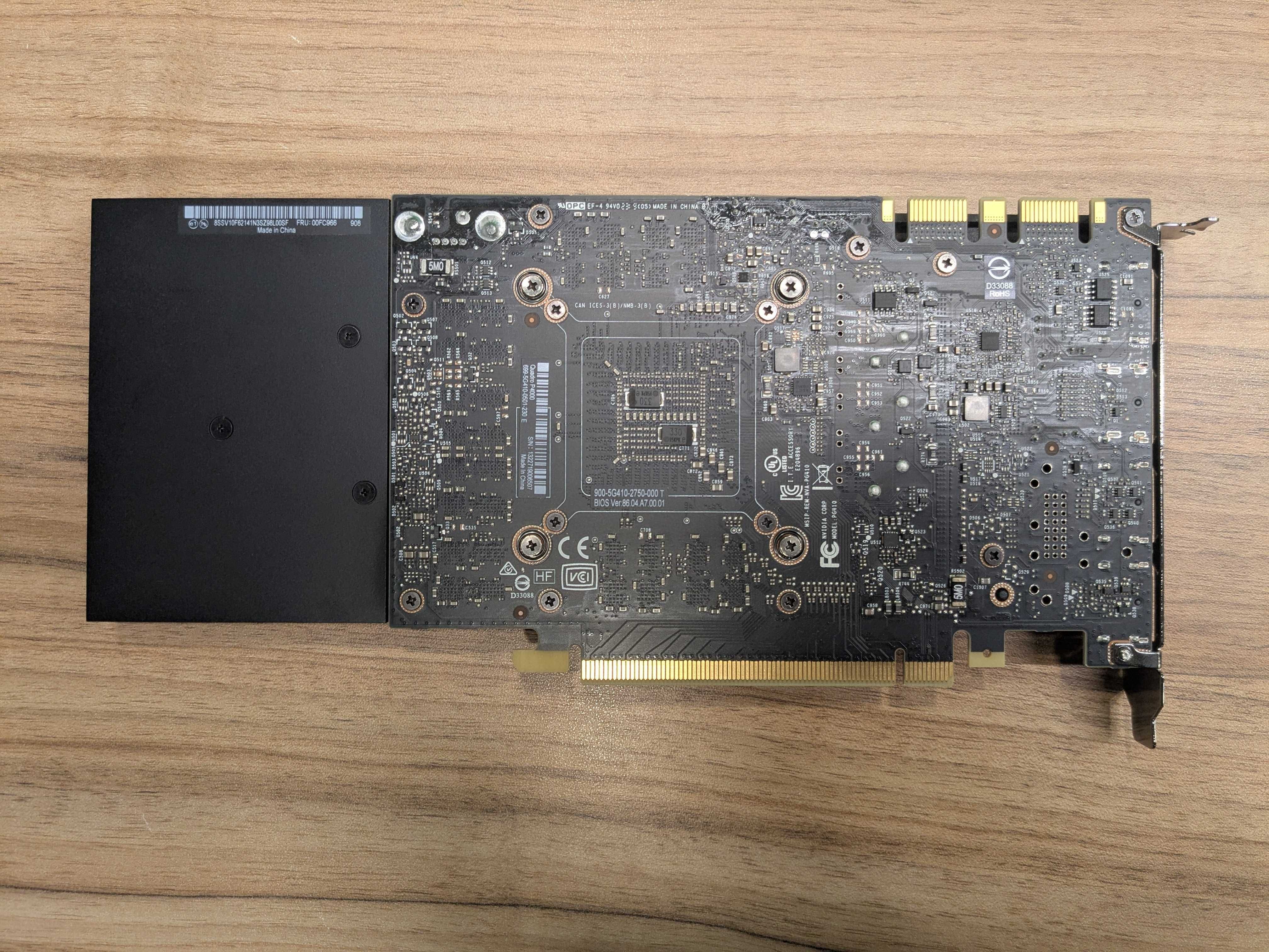 Видео карта Nvidia Quadro P4000, 256-bit, 8GB GDDR5