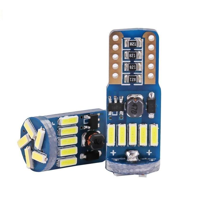 комплект 2броя led диодни габаритни крушки flyseen fls6002, t10  ...