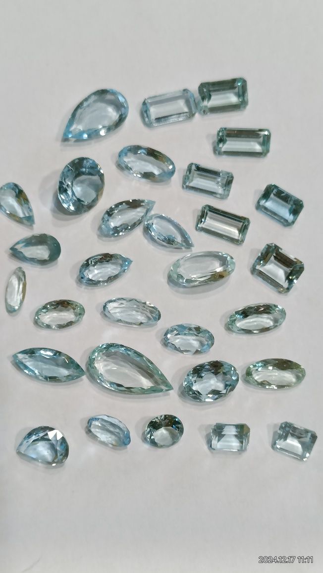 Vind aquamarine naturale pentru bijuterii