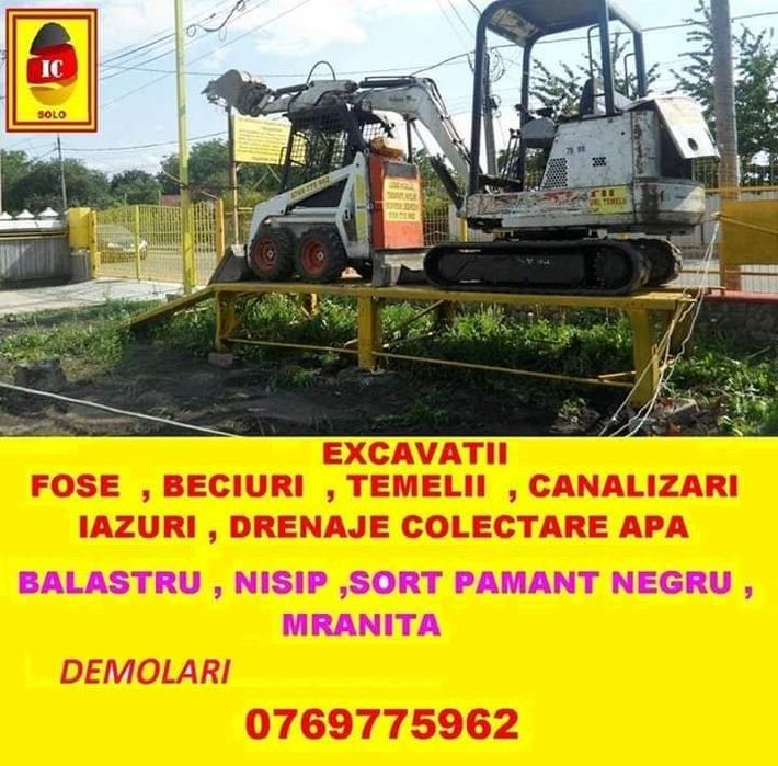 Excavatii  Târgu Neamț și imprejurimi