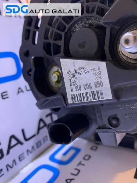 Alternator 120A Audi A6 C5 2.0 16V 2001 - 2005 Cod 06B903016P 0124515059
