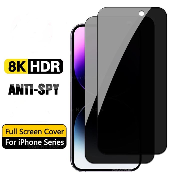 Folie Sticla Iphone 14/15/16E/17PRO/MAX/PLUS/AIR Privacy Glass Full Vi