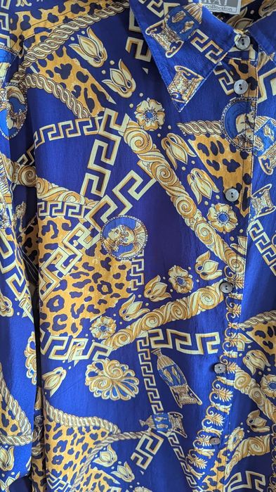 Дамска Копринена риза Бароков стил  XL