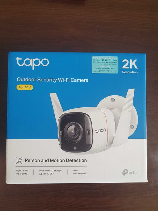Camera supraveghere pentru exterior smart, TP-Link Tapo C310