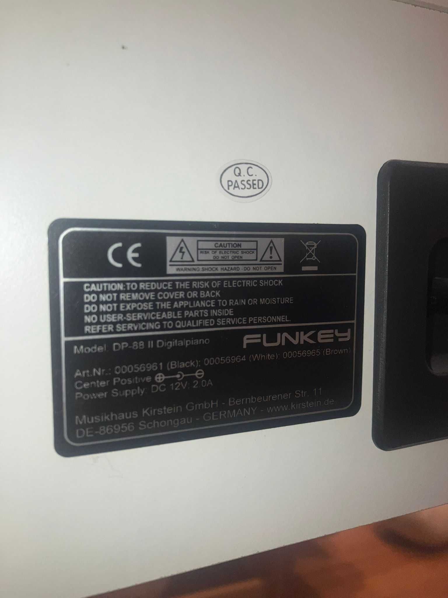 Pian digital Funkey DP-88 II cu 88 de clape, ca nou