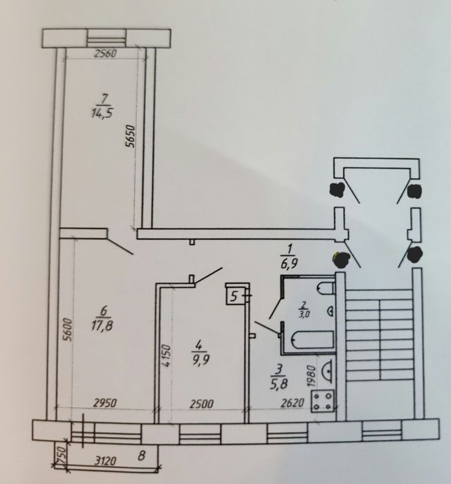 Квартира 3х комн