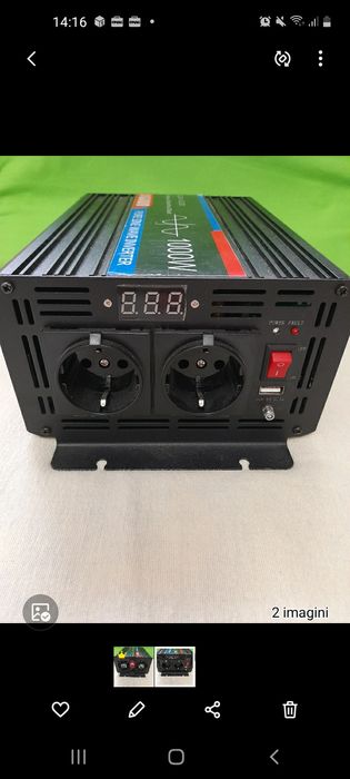 Vând invertor auto 24 v - 220v