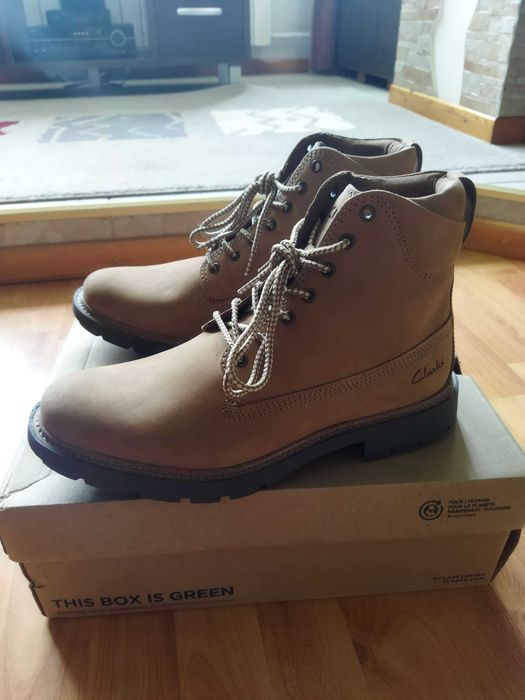 Ботинки Clarks (Великобритания),нубук,оригинал,новые,р-р 43