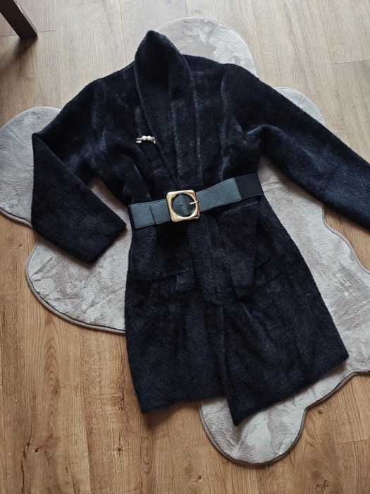 Черно дамско палто