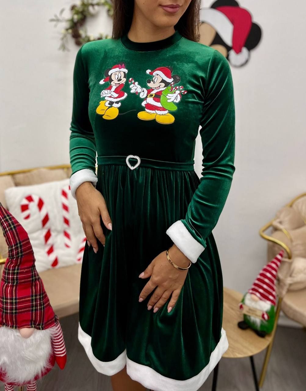 Set rochii mama+fiică de Crăciunițe