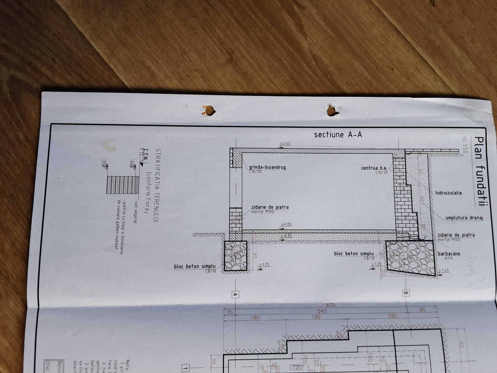Fundație-casă începută-mansardată provizoriu Săliște Sibiu