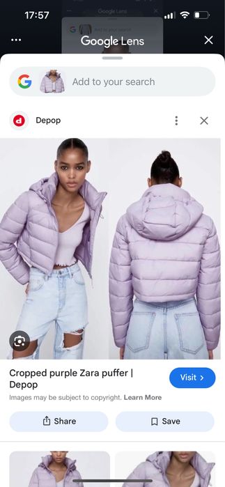 Дамско яке Zara,лилаво