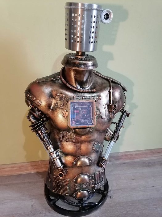 Lampă manechin stil mecanic-industrial,steampunk,vintage
