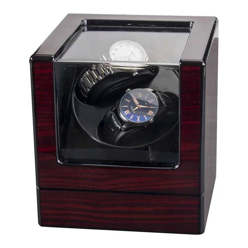 Watch Winder / Aparat incarcare 2 ceasuri automate silentios lemn