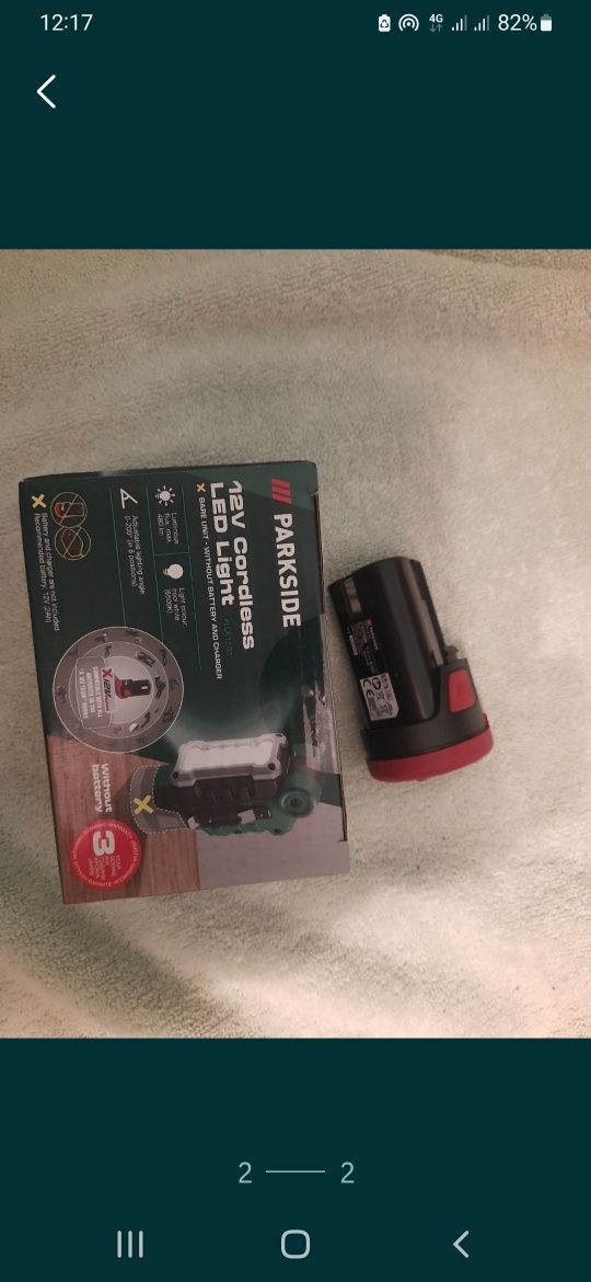 Lanterna 12v cu acumulator 2Ah parkside
