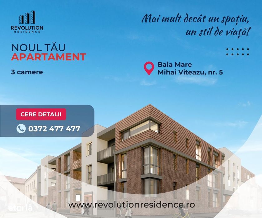 NEW! COMISION 0% - Apartamente cu 3 camere - Mihai Viteazu 5,Baia Mare