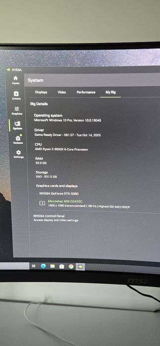 Calculator PC Gaming - Ryzen 5 9600x / RTX 5060 / 32GB Ram DDR5