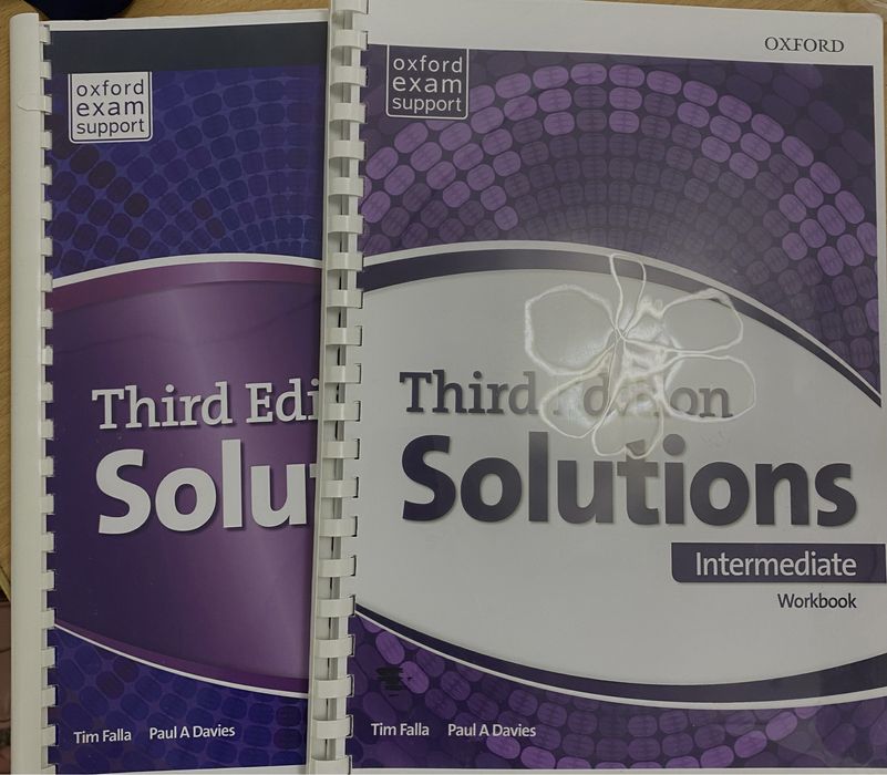 продам две книги по английскому(third edition solutions intermediate)