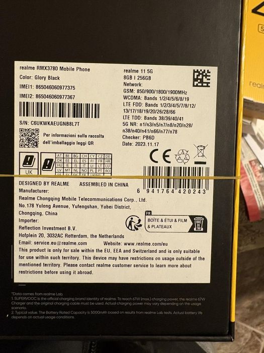 Realme 11 чисто нов 256 и 12x 128