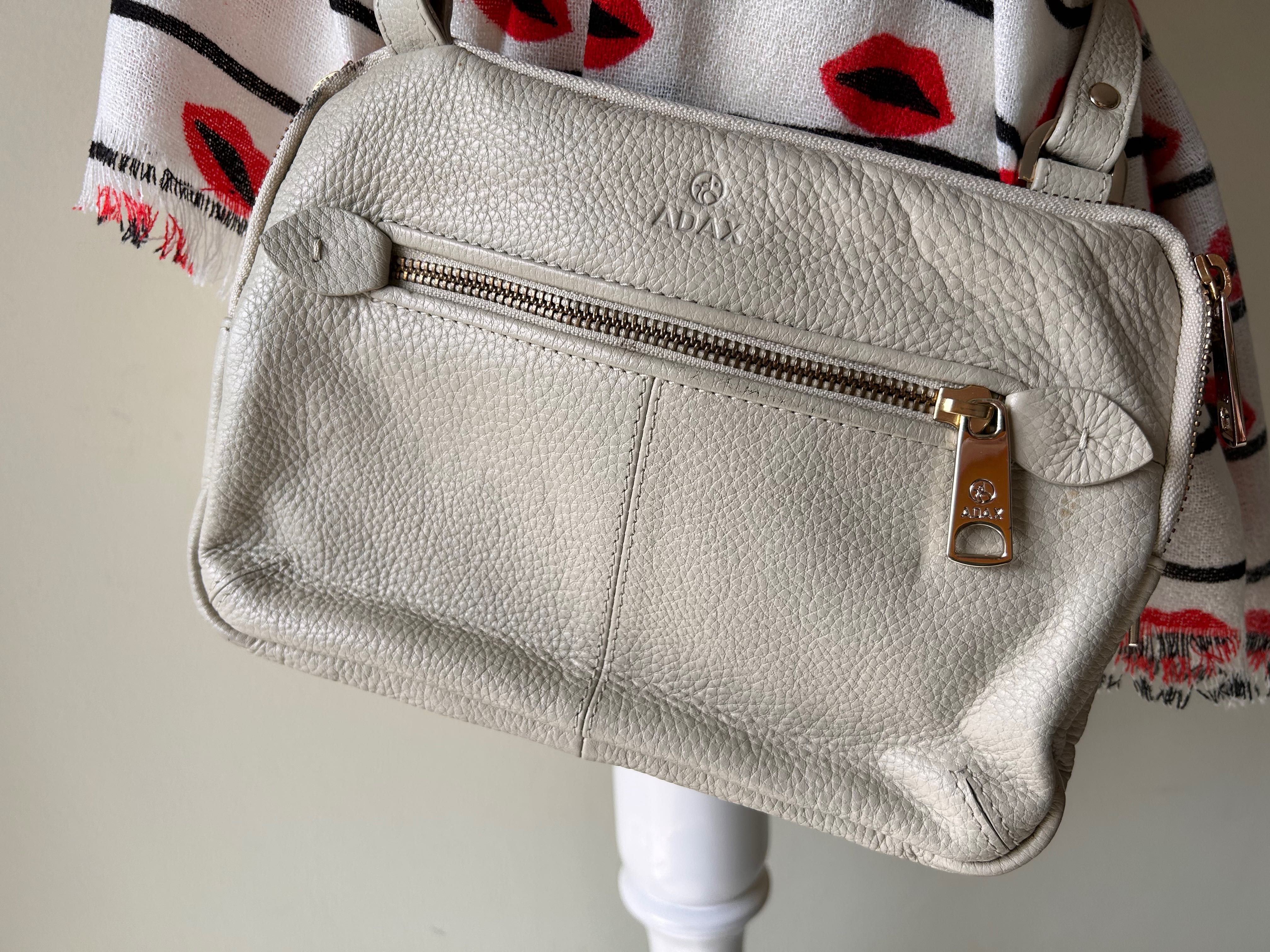Adax кокетна малка чанта естествена кожа и нов шал Esprit
