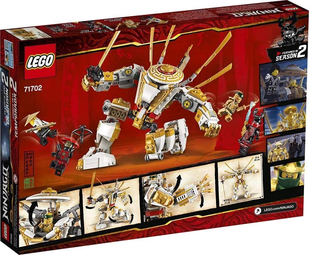 LEGO 71702 NINJAGO Legacy Golden Mech Action Figure with Lloyd, Wu and