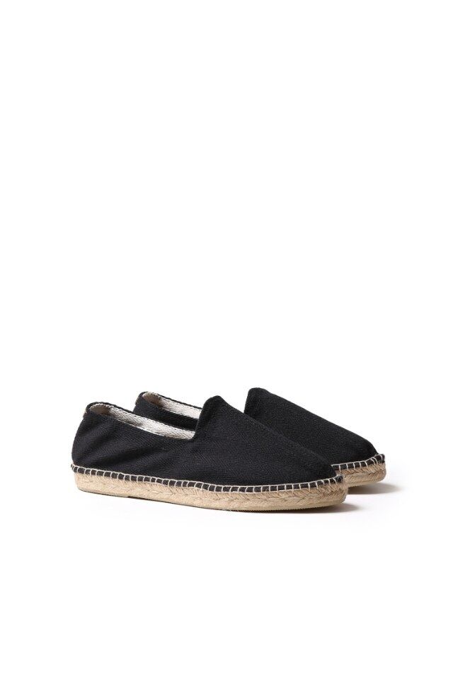 Toni Pons - Espadrile din bumbac Montgri, barbati, Negru, Mar. 41. NOU