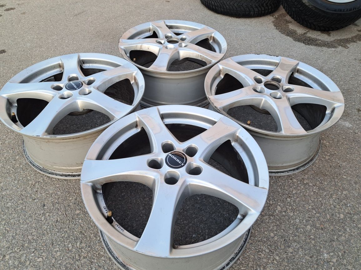 5x112/17 с гуми Borbet VW Audi Skoda Mercedes 5х112/17 Мерцедес Ауди Ш