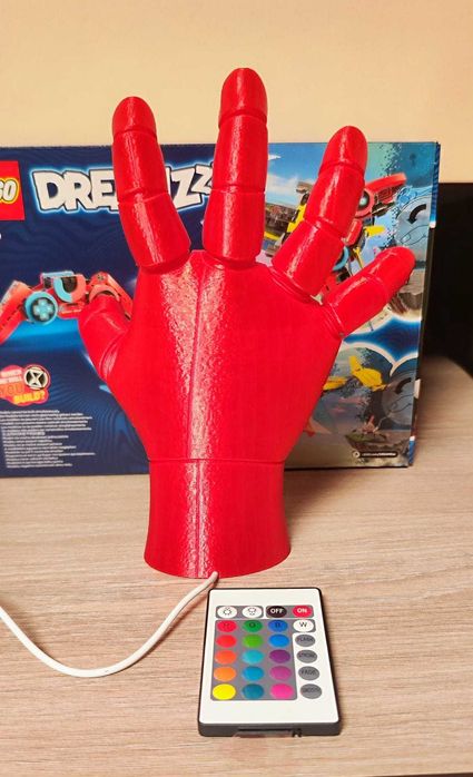 Mana Iron Man, Lampa LED rgb & Telecomandă (21 cm)