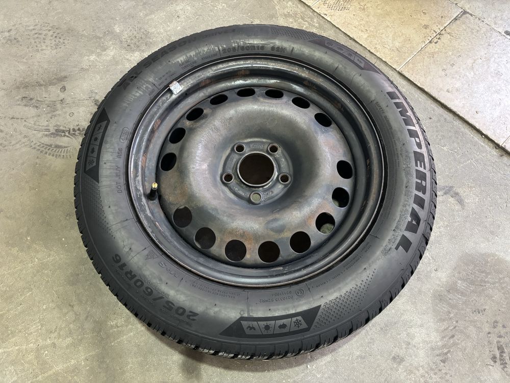 Резервна гума 5x100 205/60/16 (VW/Opel)