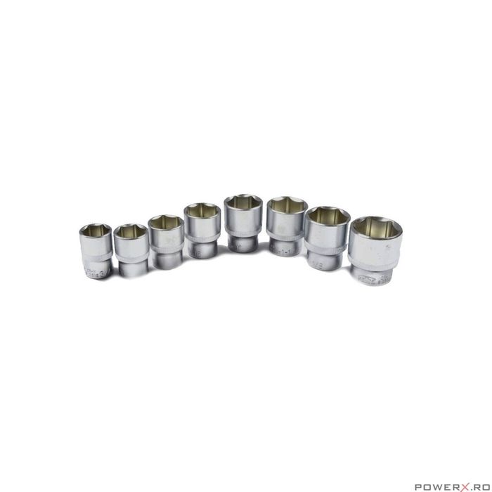 Set tubulare 1/2, 1/4, 24 piese, marimi in toli, inch, Satra