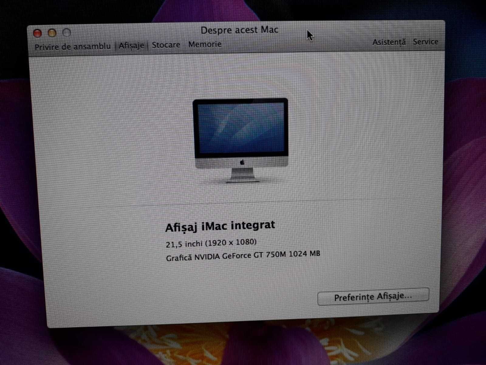 Apple iMac Intel® Core™ i5 Quad-Core 2.90GHz, 1,2TB, SSD - IMPECABIL !