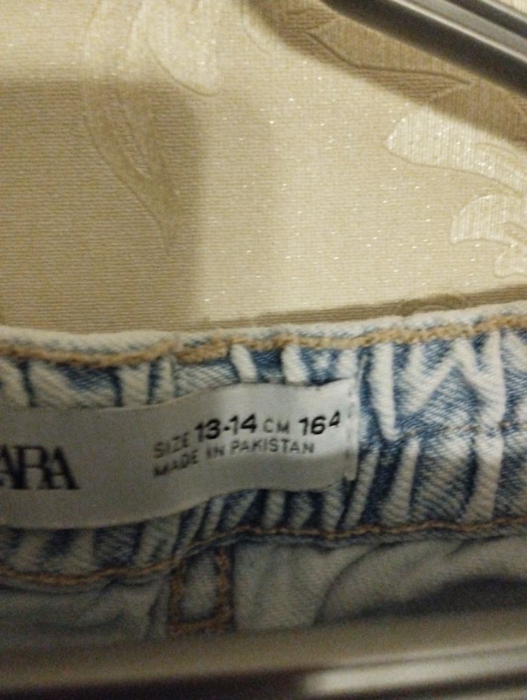 Джинсы Zara, 164 см рост,на 11-13 лет ,3000 тг