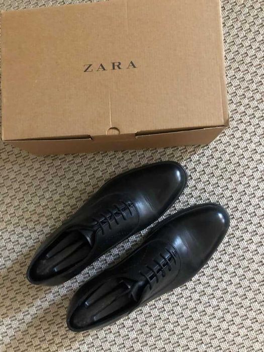 Zara елегантни обувки от изцяло естествена кожа, номер 44