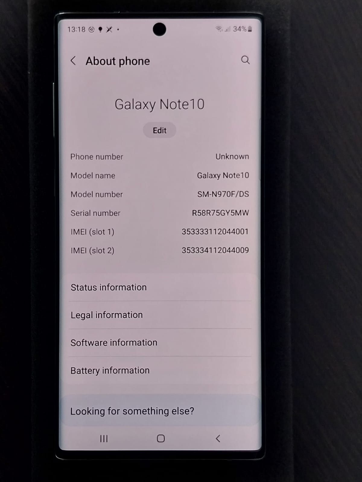 Samsung Note 10 Aura Glow 256 Gb