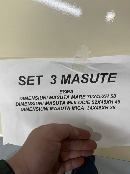Set 3 măsuțe Esma