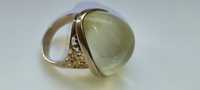 Шикарное серебряное кольцо с камнем ЦИТРИН
