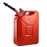 Canistra Metal 20 L pentru Combustibil, cu Palnie Metalica, Rosu