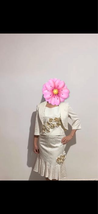 Нарядное платье- тройка (топ, болеро, юбка)