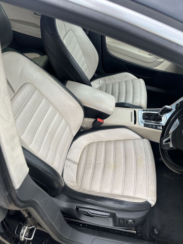 Interior piele bej scaune si bancheta piele vw passat cc